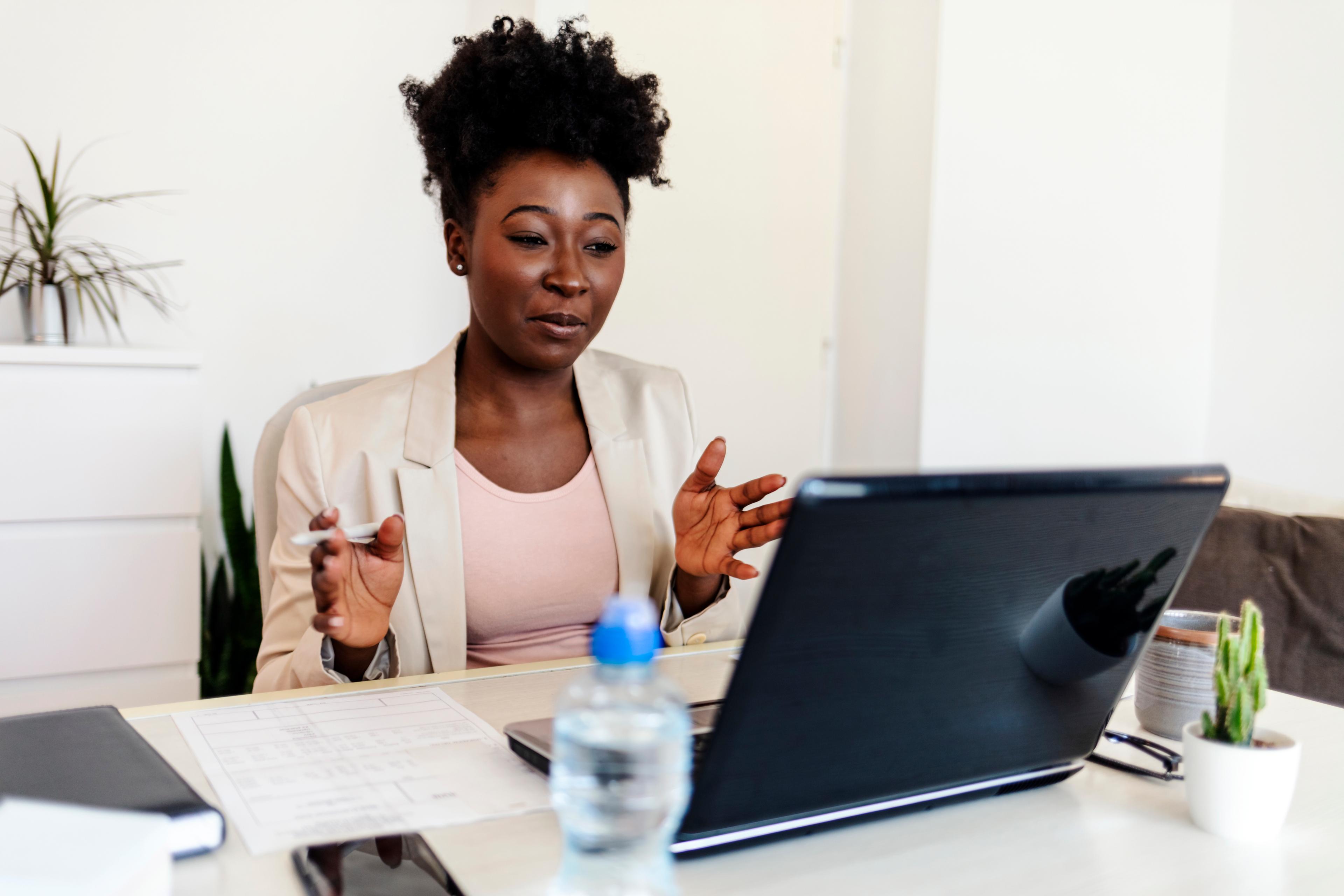 Person in video call